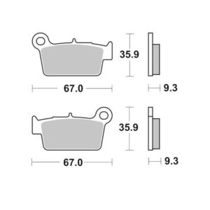 Τακάκια SBS 790RSI FA367 MX ATV RACING 1