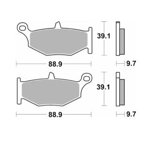 Τακάκια SBS 833LS FA419 RR 1
