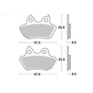 Τακάκια SBS 846LS FA434 RR HARLEY DAVIDSON 1