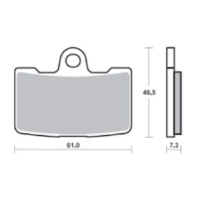 Τακάκια SBS 856DS 4τμχ/Σετ FA454/4 DUAL SINTER FR. BUELL/1125CR,R,XB12R 1