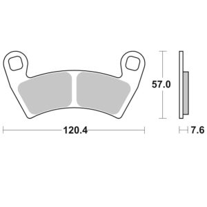 Τακάκια SBS 897ATS FA452 ATV 1