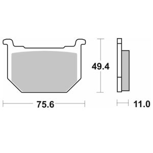 Τακάκια SBS 533HF FA51 STD FR/RR 1