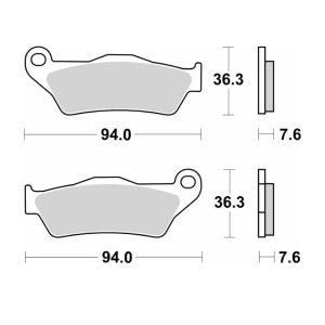 Τακάκια SBS 671CS CARBON FA181 FR/RR 1