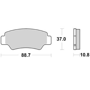 Τακάκια SBS 987SI FA747 RR CF400-800'18-21 1