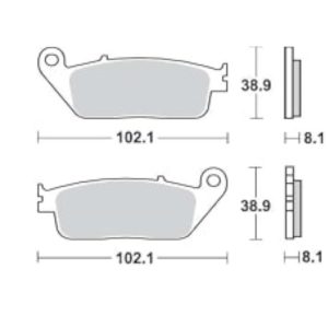 Τακάκια SBS 878SI FA484 FR. PGO 1