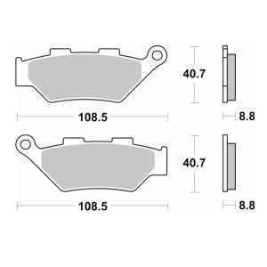 Τακάκια SBS 983HS FA??? FR IMPERIALE400,LEONCINO500T,TRK502X,TRK702X 1