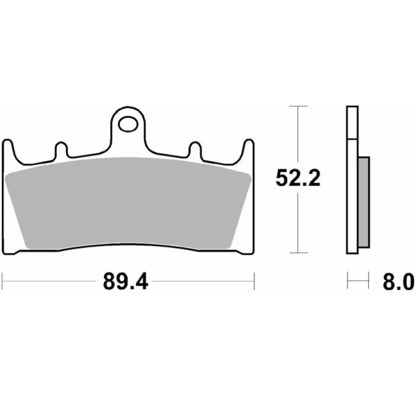 Τακάκια SBS 686RST FA188 FR 1