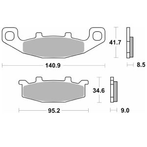Τακάκια SBS 597HF FA129 STD FR/RR 1