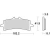 Τακάκια SBS 841RST FA447 FR 1