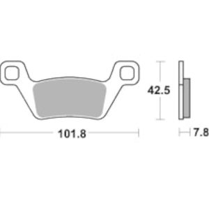 Τακάκια SBS 945SI FA600 MXU500'09-14,MXU550'12-20 1