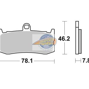 Τακάκια SBS 864DC FA491 DUAL CARBON 1