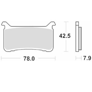 Τακάκια SBS 947HS FA700 FR 1